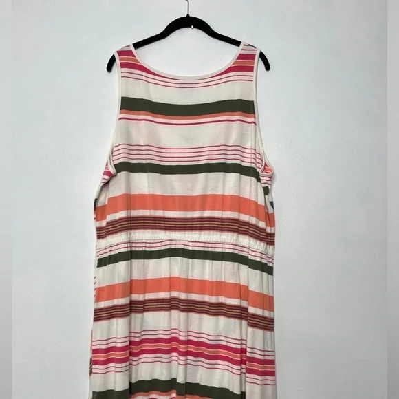 Old Navy Pink and Brown Chevron Maxi Dress - Picture 4 of 8